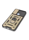 Xiaomi Redmi 12C Kılıf Pars Lens Yüzüklü Silikon - Gold