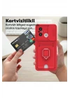 Xiaomi Redmi 12C Kılıf Zuma Kartvizitli Yüzüklü Silikon - Pembe