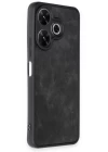 Xiaomi Redmi 13 4G Kılıf Aras Deri Kapak - Siyah