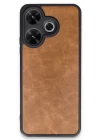 Xiaomi Redmi 13 4G Kılıf Aras Deri Kapak - Taba
