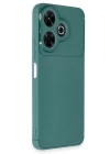 Xiaomi Redmi 13 4G Kılıf Auto Focus Karbon Kapak - Koyu Yeşil