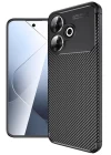 Xiaomi Redmi 13 4G Kılıf Auto Focus Karbon Kapak - Siyah