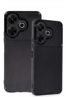 Xiaomi Redmi 13 4G Kılıf Auto Focus Karbon Kapak - Siyah