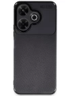 Xiaomi Redmi 13 4G Kılıf Auto Focus Karbon Kapak - Siyah