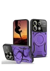 Xiaomi Redmi 13 4G Kılıf Joy Lens Standlı Kapak - Mor