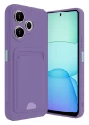Xiaomi Redmi 13 4G Kılıf Kelvin Kartvizitli Silikon - Lila
