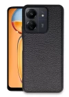 Xiaomi Redmi 13C Kılıf Aras Deri Kapak - Siyah