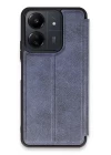 Xiaomi Redmi 13C Kılıf Flip Cover - Lacivert