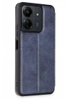 Xiaomi Redmi 13C Kılıf Flip Cover - Lacivert
