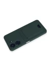 Xiaomi Redmi 13C Kılıf Kelvin Kartvizitli Silikon - Koyu Yeşil