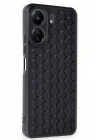 Xiaomi Redmi 13C Kılıf Petek Silikon Kapak - Siyah