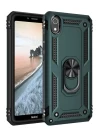 Xiaomi Redmi 7A Kılıf Sofya Yüzüklü Silikon Kapak - Yeşil