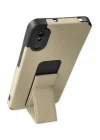 Xiaomi Redmi 9A Kılıf Mega Standlı Silikon - Gold