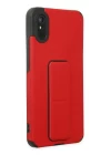 Xiaomi Redmi 9A Kılıf Mega Standlı Silikon - Kırmızı