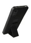 Xiaomi Redmi 9A Kılıf Mega Standlı Silikon - Siyah