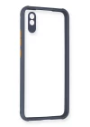 Xiaomi Redmi 9A Kılıf Miami Şeffaf Silikon - Gri