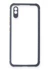 Xiaomi Redmi 9A Kılıf Miami Şeffaf Silikon - Gri