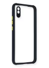 Xiaomi Redmi 9A Kılıf Miami Şeffaf Silikon - Lacivert