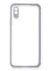 Xiaomi Redmi 9A Kılıf Miami Şeffaf Silikon - Lila