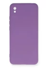 Xiaomi Redmi 9A Kılıf Nano içi Kadife Silikon - Mor