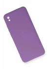 Xiaomi Redmi 9A Kılıf Nano içi Kadife Silikon - Mor