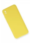 Xiaomi Redmi 9A Kılıf Nano içi Kadife Silikon - Sarı