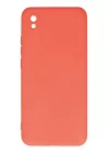 Xiaomi Redmi 9A Kılıf Nano içi Kadife Silikon - Turuncu