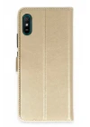 Xiaomi Redmi 9A Kılıf Trend S Plus Kapaklı Kılıf - Gold