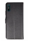 Xiaomi Redmi 9A Kılıf Trend S Plus Kapaklı Kılıf - Siyah