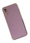 Xiaomi Redmi 9A Kılıf Volet Silikon - Mor