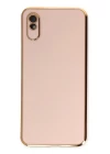 Xiaomi Redmi 9A Kılıf Volet Silikon - Pembe