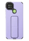 Xiaomi Redmi 9C Kılıf Mega Standlı Silikon - Lila