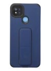 Xiaomi Redmi 9C Kılıf Mega Standlı Silikon - Mavi