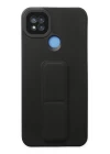 Xiaomi Redmi 9C Kılıf Mega Standlı Silikon - Siyah