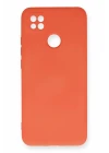 Xiaomi Redmi 9C Kılıf Nano içi Kadife Silikon - Turuncu