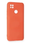 Xiaomi Redmi 9C Kılıf Nano içi Kadife Silikon - Turuncu