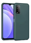Xiaomi Redmi 9T Kılıf Nano içi Kadife Silikon - Koyu Yeşil