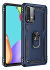 Xiaomi Redmi 9T Kılıf Sofya Yüzüklü Silikon Kapak - Lacivert