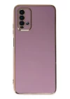 Xiaomi Redmi 9T Kılıf Volet Silikon - Mor