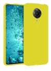 Xiaomi Redmi K30 Pro Kılıf Nano içi Kadife Silikon - Sarı