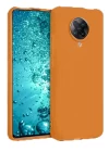 Xiaomi Redmi K30 Pro Kılıf Nano içi Kadife Silikon - Turuncu