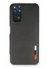 Xiaomi Redmi Note 11 Kılıf Loop Deri Silikon - Siyah