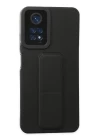 Xiaomi Redmi Note 11 Kılıf Mega Standlı Silikon - Siyah