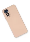 Xiaomi Redmi Note 11 Kılıf Nano içi Kadife Silikon - Pudra