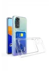 Xiaomi Redmi Note 11 Pro Kılıf Kart Şeffaf Silikon - Şeffaf