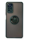 Xiaomi Redmi Note 11 Pro Kılıf Montreal Yüzüklü Silikon Kapak - Yeşil