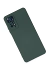 Xiaomi Redmi Note 11 Pro Kılıf Nano içi Kadife Silikon - Koyu Yeşil