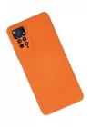 Xiaomi Redmi Note 11 Pro Kılıf Nano içi Kadife Silikon - Turuncu
