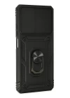 Xiaomi Redmi Note 11 Pro Kılıf Pars Lens Yüzüklü Silikon - Siyah