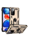 Xiaomi Redmi Note 11 Pro Plus 5G Kılıf Sofya Yüzüklü Silikon Kapak - Gold